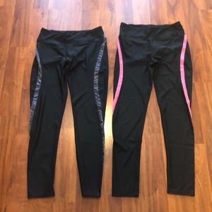 Two pair RBX workout leggings size M